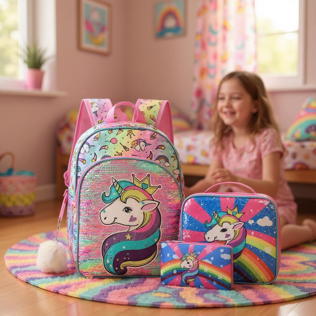 Pink 3pc mermaid set
