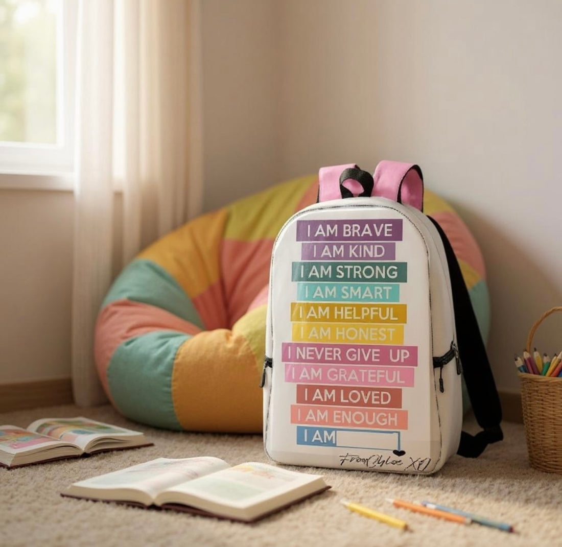 The Daily Affirmation Backpack w/ Pink Straps